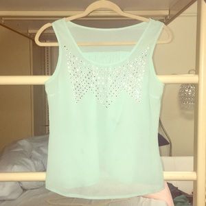 Light Blue Crystal Tank